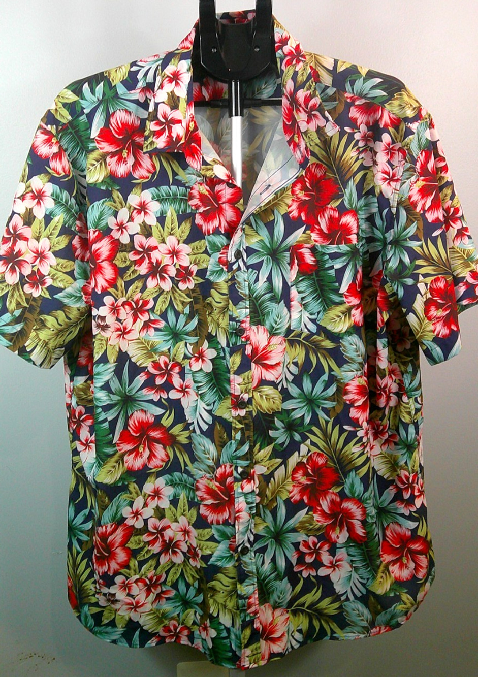 MCEDAR Men's 2xl Hawaiian Tropical Short Sleeve Button Down Shirt Luau